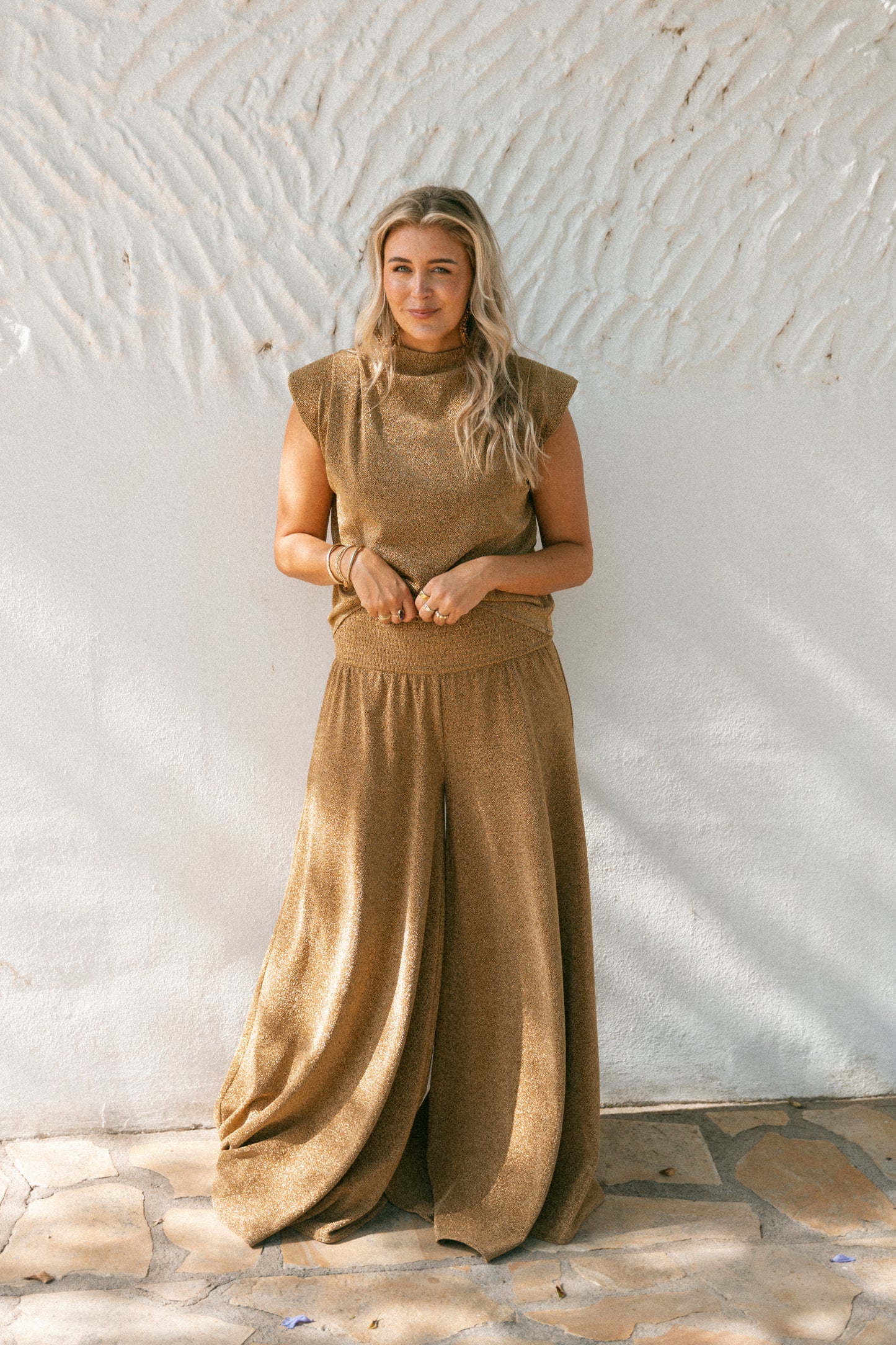 Cariño top I Golden glitter