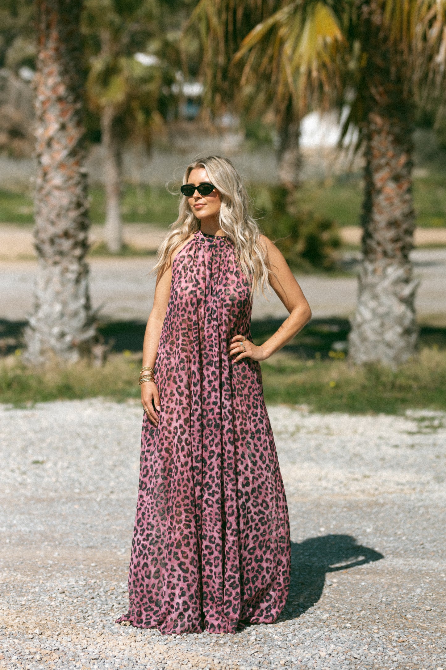 Sueño dress - pink leopard